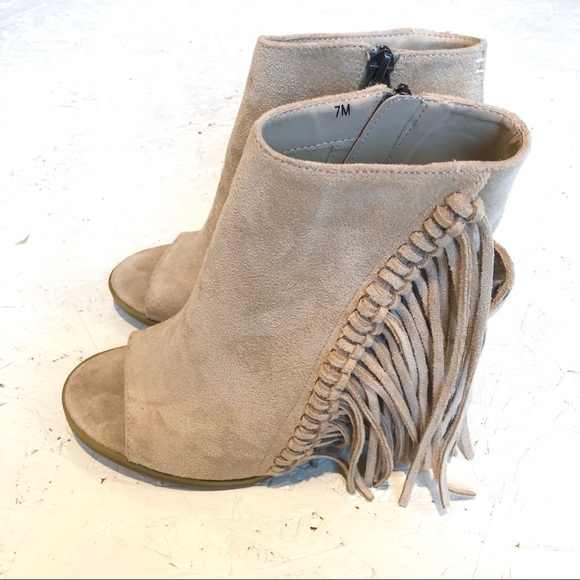coconut fringe boots